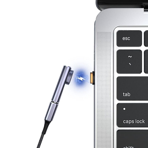 Magnetisk USB C-adapter för Thunderbolt 3 USB 3.1, 40 Gbps 24-stifts typ-C-kontakt Rak huvud