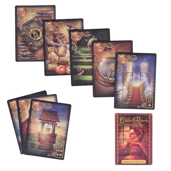 Mystisk spådomskort Divinasjonskort Bærbar Hjemmefest Tarotkort Spill Gave