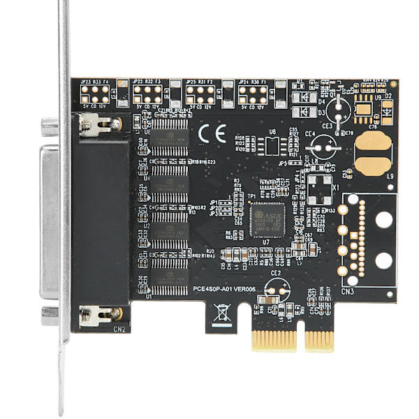 Udvidelseskort PCI E TIL AX99100 4-ports computertilbehør 115200bps til SPP/Byte/ECP-tilstand