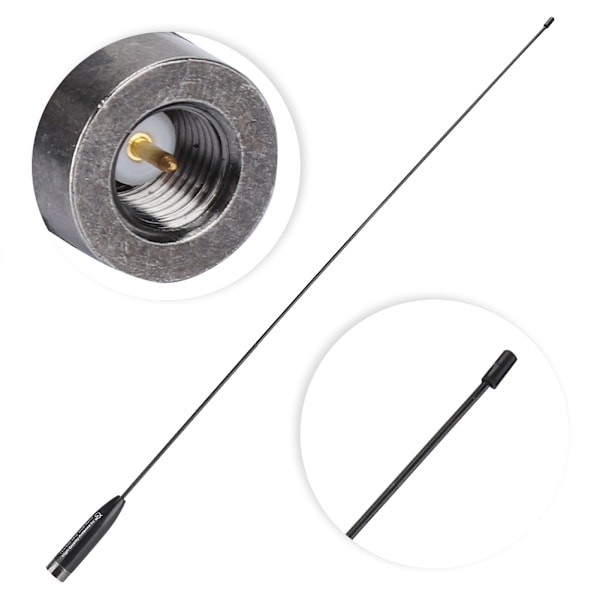 Ultra tynn Radio Walkie talkie Antenne for Kenwood TK100/TK200/TK220 Dual Band Stabilt Signal SM
