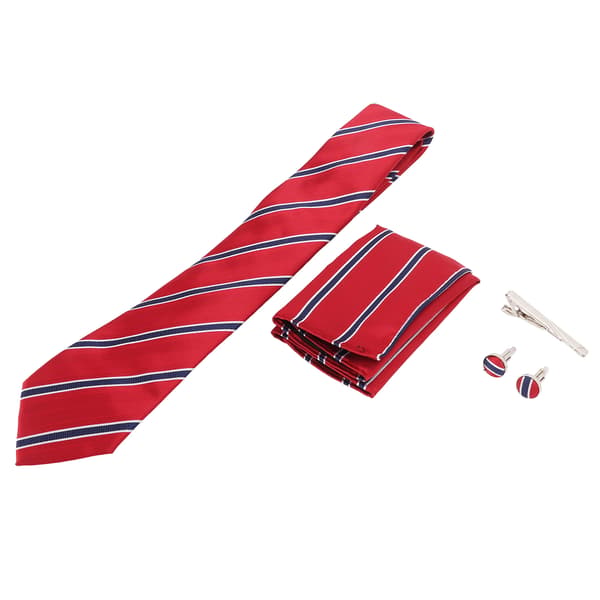 Herre slips klassisk stribet polyestergarn let match garanterer holdbarhed herreslips til forretning