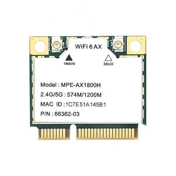 MINI PCI-E 574 Mbps Gigabit Dual Band Internt Trådløst Nettverkskort