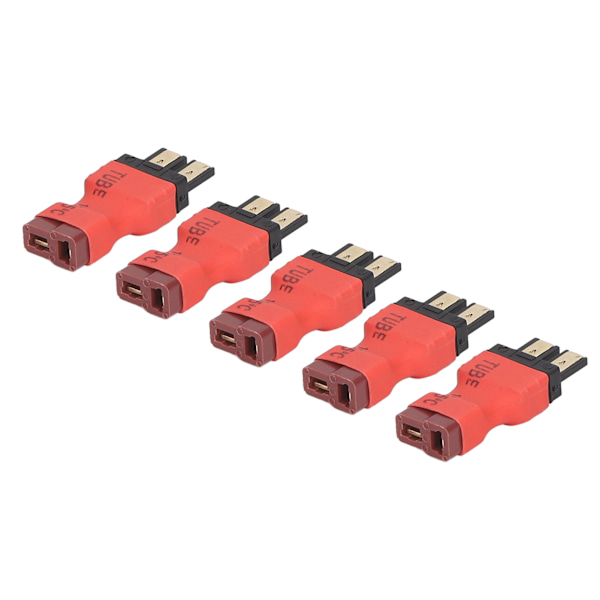 5 stk T-batteriadapter, hunn til hann, liten RC-batterikontakt for bil-, fly- og båtmodeller