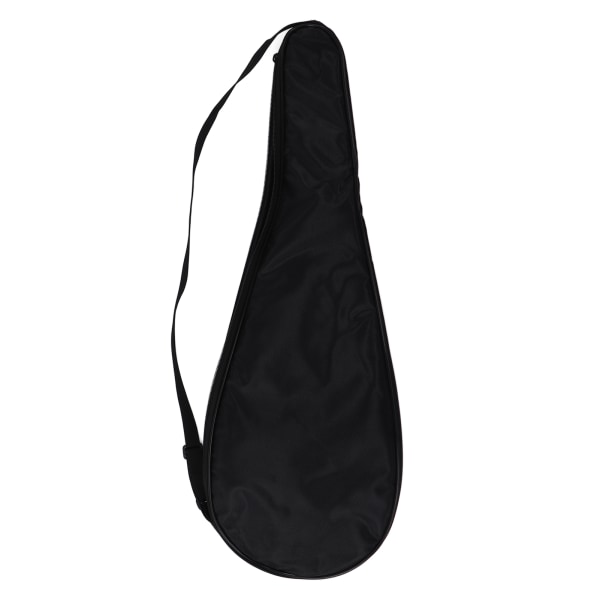Squash Racket Cover Bag Lättvikt Vadderad Racket Bärväska med Justerbar Axelrem Svart