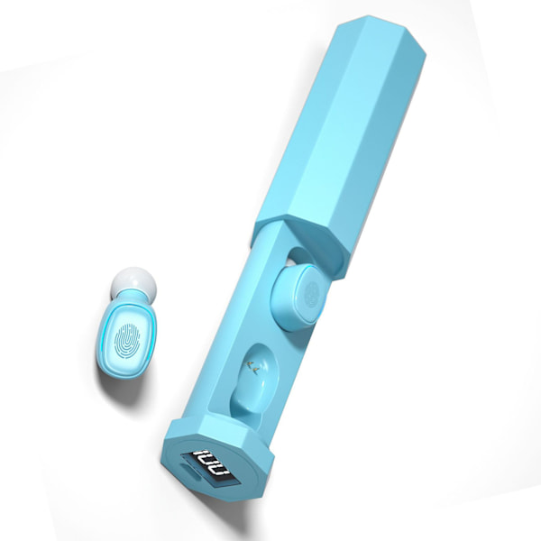 Trådløse Bluetooth-øretelefoner Stabil forbindelse Støjreduktion Håndfri opkald TWS Sports-øretelefoner Sky Blue