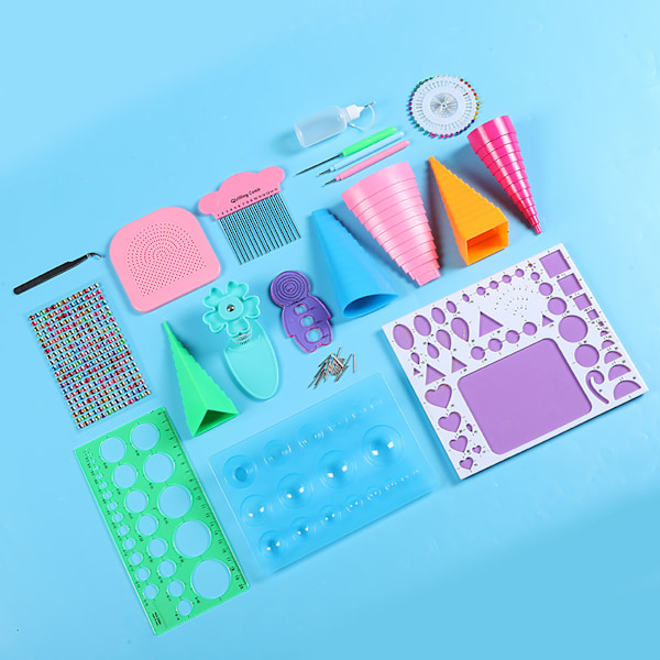 Käsityön paperikortti askartelu Quilling työkalusarja Pinsetit helmet neula DIY Scrapbooking lisävaruste