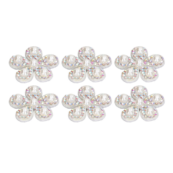 50 stk. Rhinestone Blomster Patches DIY Fashionable Smukke Sy På Patches til Rygsække Kraver Tøj