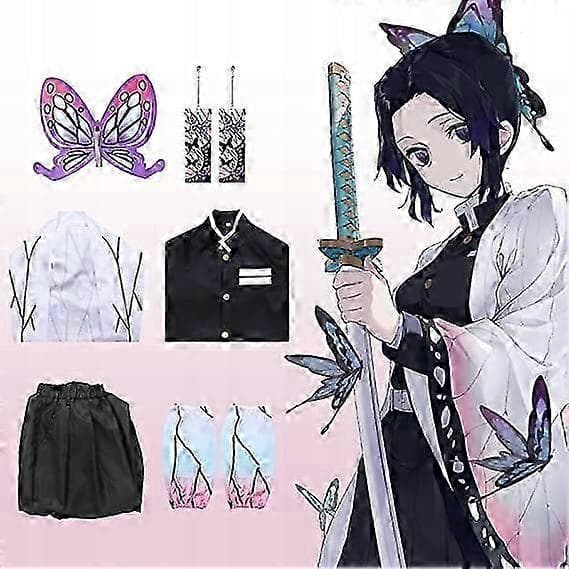 Demon Slayer Shinobu Kochou -asu peruukilla