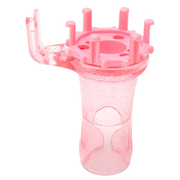 Stickad spolvävstol Set Utbytbart huvud ABS Mini Krokstickare för gör-det-själv Halsduksrem Armband Rosa