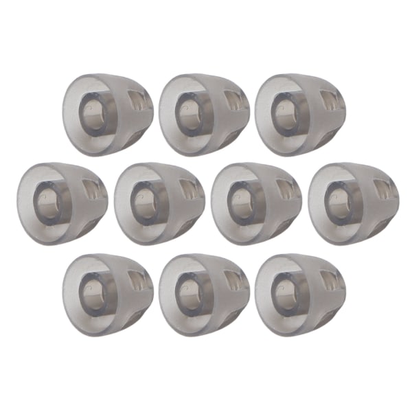 10 stk Høreapparater Dome Bløde åbne kupler Sorte lag erstatninger Øreprop til ældre Hørehæmmede menneskerSmå 5mm/0.19in