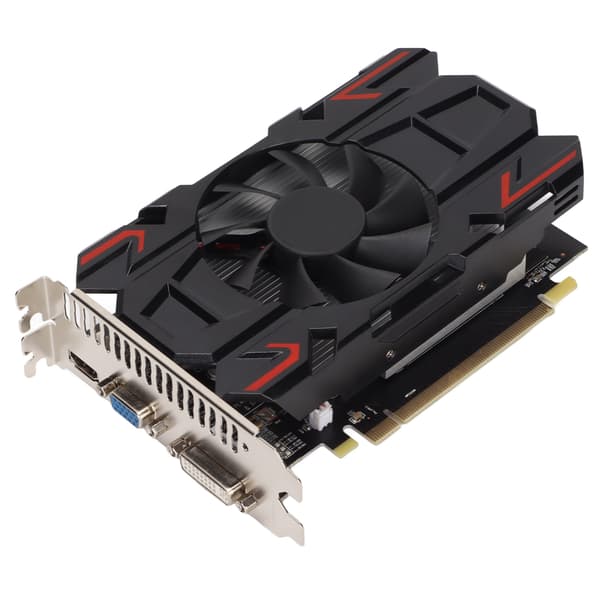 Grafikkort 700MHz Kernefrekvens Støjsvag Blæser 1G 128bit DDR5 PCB Materiale GPU Grafikkort