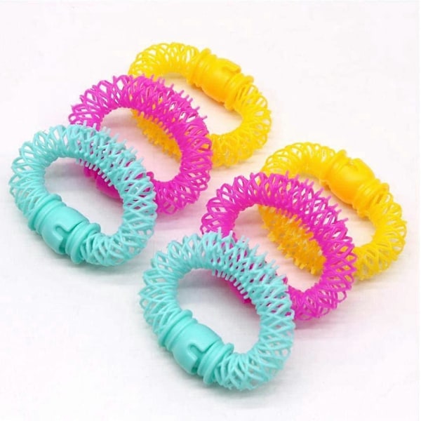 8 STK. / PAKKE Magisk Donut Krøllejern Cirkel Spiral Plastik Hårkrøller Ringlets Bølge Frisure Maker DIY Hårkrølle Værktøj
