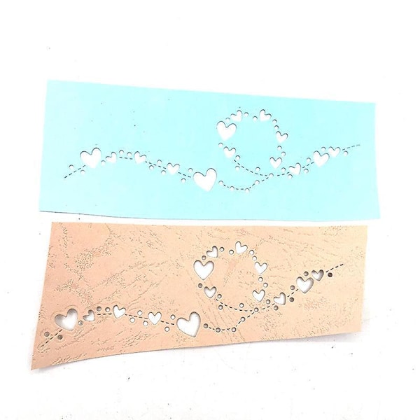 Hjerteblonder Metal Skæreforme til DIY Scrapbooking Kortfremstilling Stenciler og Album Dekoration
