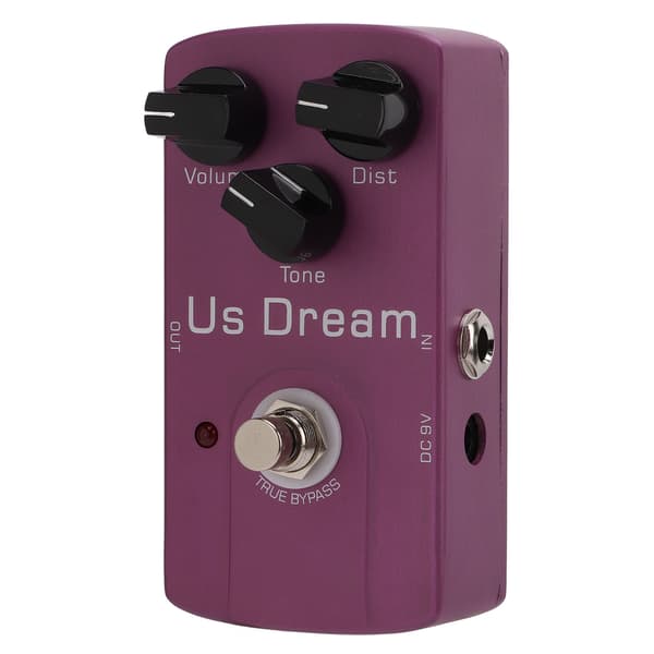 Distortion Effect Analog Tube Speaker Guitar Monoblock Distortion Pedal med True Bypass 10mA
