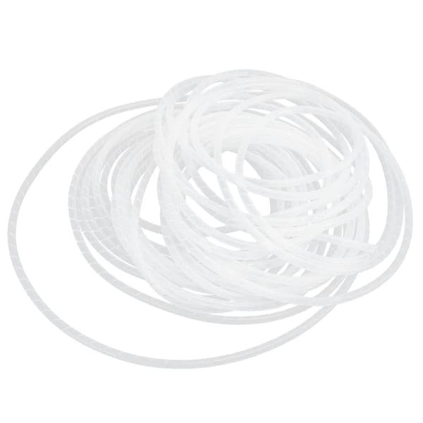 Spiralkabelhölje Sladdskydd Flexibel Kabelorganiserare Hållare Hantering Vit Φ6‑13 meter