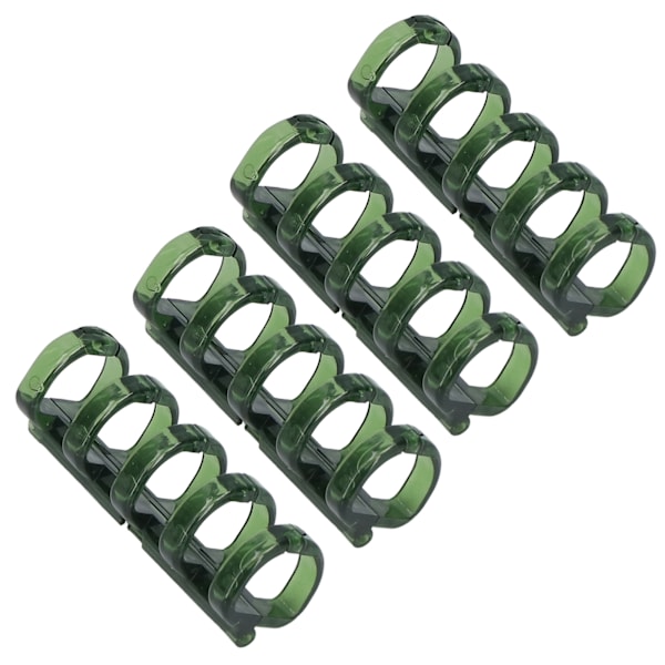 20 stk. Binde-ringe Segmenteret design Holder 60 ark 11mm Bindetykkelse Kontorartikler Grøn