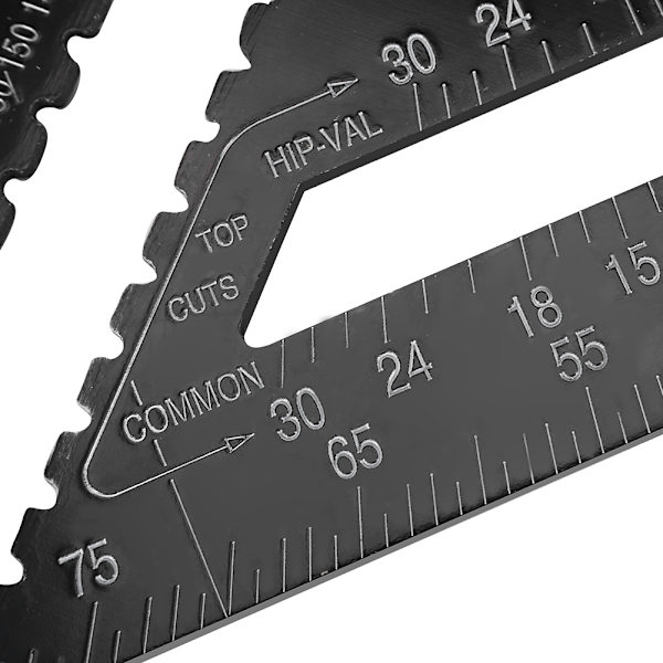 12 tommer aluminiumslegering trekantform firkantet lineal Precision Engineer Carpenter Måleværktøj