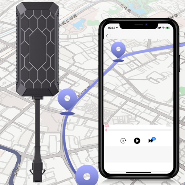 GPS-tracker för bil med hög noggrannhet i realtid, universell spårningsenhet för stöldskydd för fordon och hem