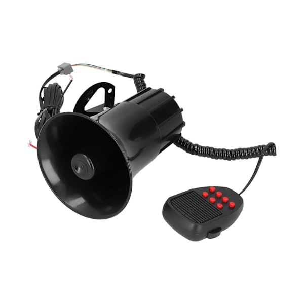 12V 50W 115db Auton Torvi PA-mikrofonilla 7-ääni Hätävaroitus Hälytys Palohälytin Autolle Kuorma-autolle RV