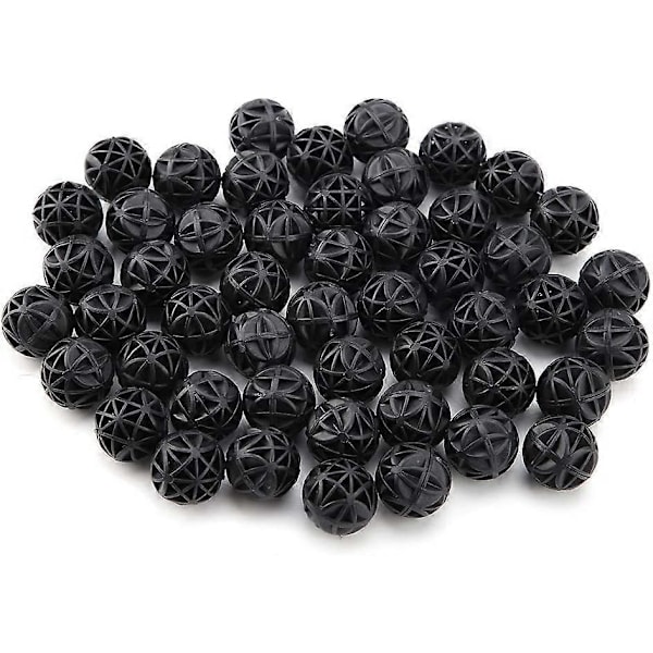 50 Pakke Bio Porøse Bio Ball Filtermedier Vannfiltreringsmateriale Bomull for Akvarier (16mm)
