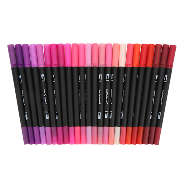 120 farger dobbelthodede fineliner-tusjer 0,4 mm fineliner-penner med gjennomsiktig boks for voksne og barns fargeleggingsbøker