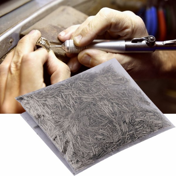 100 g efterbehandlingsstift i rostfritt stål Polering av magnetiska smyckenstillbehör (0,5 mm)