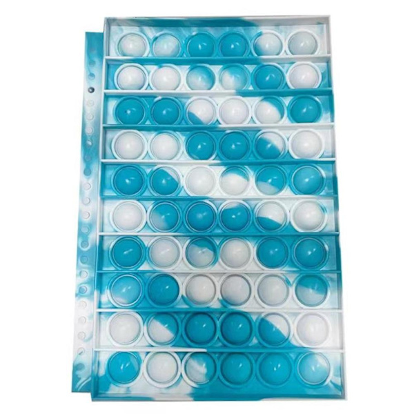 Push Bubble Notebook Mjukt Silikonfodral Dekompressionsinspelningsbok Extrusionsbubbelbok