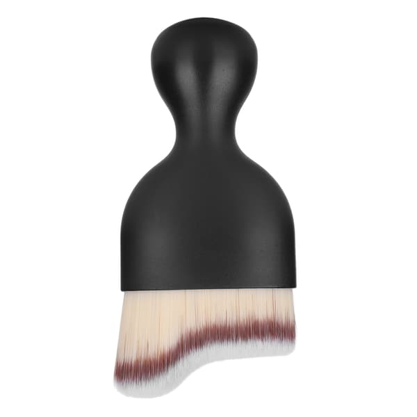 Foundation Makeup Børste Buet Vinglas Form Base Makeup Børste til Flydende Foundation Grå