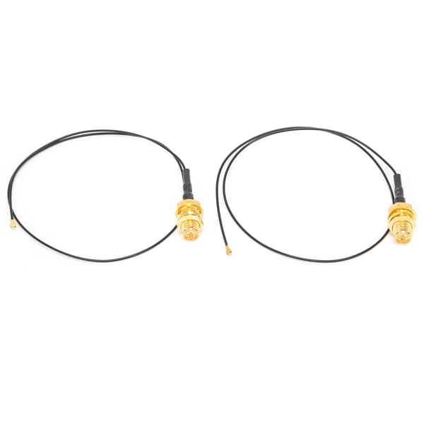 2 stk. IPEX 4 til RPSMA hun-kabel Omnidirektionel ledning til M.2 WiFi Bluetooth ekstern antenne