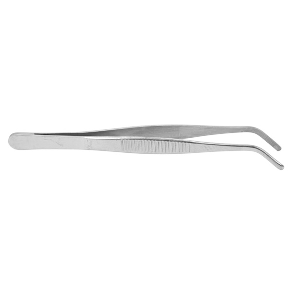 16 cm buet pinsett rustfritt stål sklimotstand buet spiss tang for laboratorier