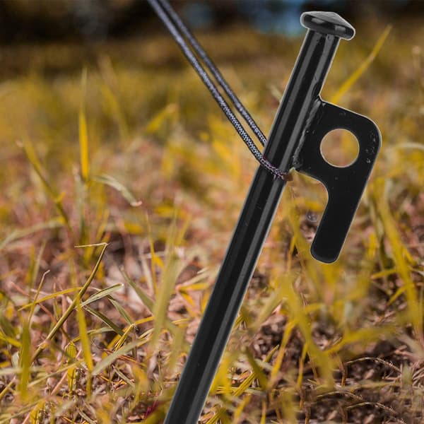4 st Stål Utomhus Rese Camping Strand Tältpinnar Markpinnar Markspik (20cm)