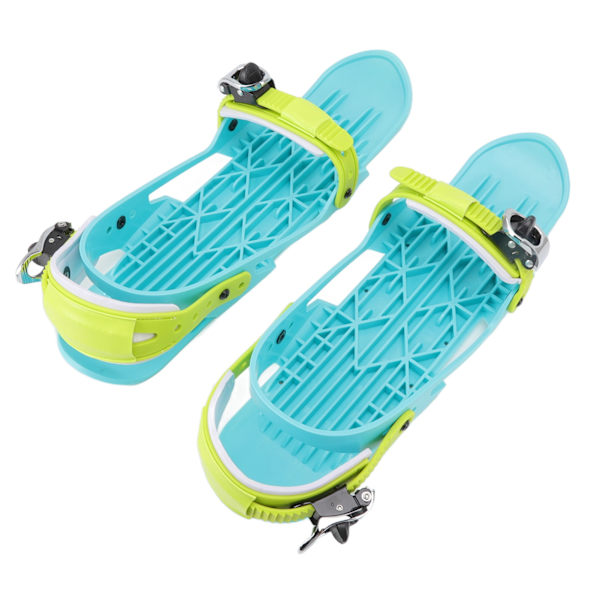 Mini Ski Skates Skating Ski til at fastgøre til skistøvler til voksne Justerbare skistøvler til udendørs skiløb One Size Farve