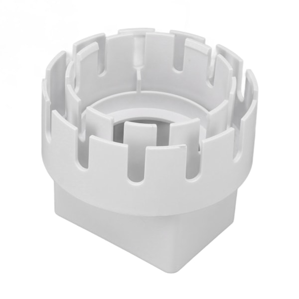 Rännavloppsrör Adapter Plast Avloppsrör Adapter Ersättning Fallrör Konverter Koppling Med Skruvar Vit S 2x3in