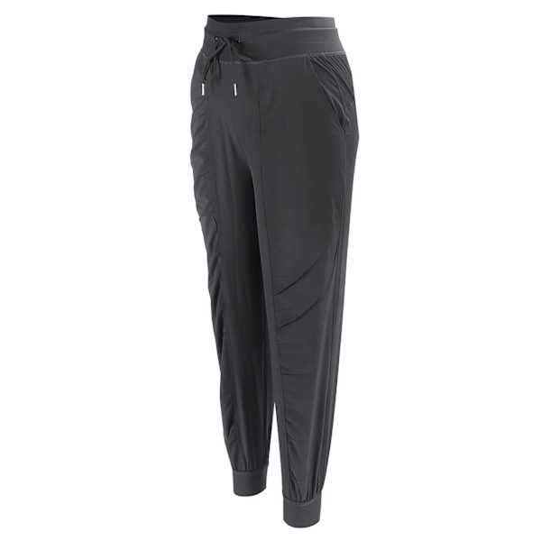 Dame Sports Fitness Joggere Polyester Løs Casual Svedbukser med Lommer til Løb (Grå) S