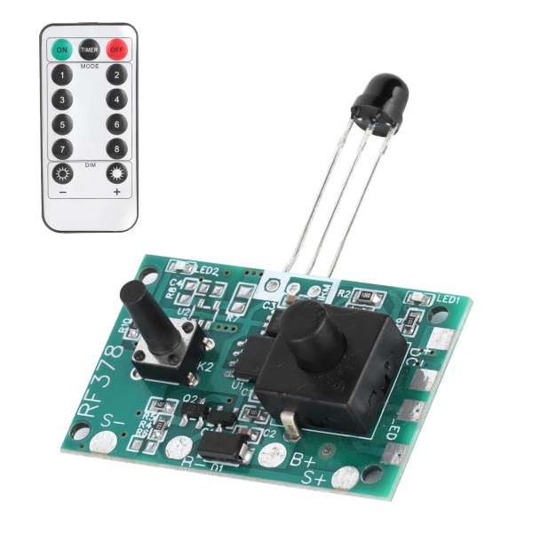 3,7V Solar Lamp String Controller Module Kretskort med fjärrkontroll för Solar String Lights
