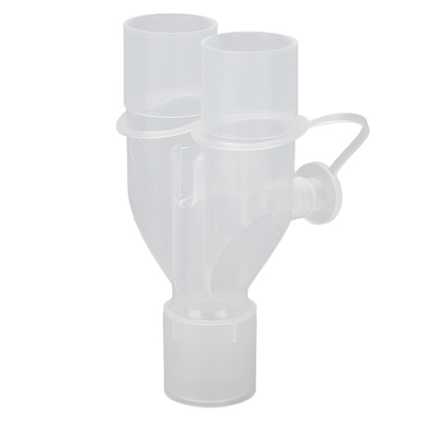 Genanvendelig åndedrætsmaskineslangeadapter 15 mm til 22 mm Y-form plast iltslangeadapter