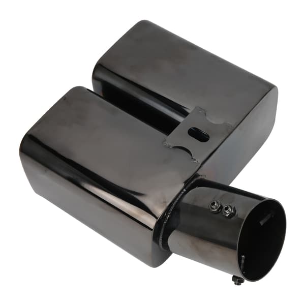 Dobbelt udstødningsrør bageste halshals titanium sort til Alphard-stil med ID 63mm/2.5in
