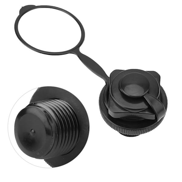 22 mm musta muovinen kumiveneen vaihtoilmaventtiili