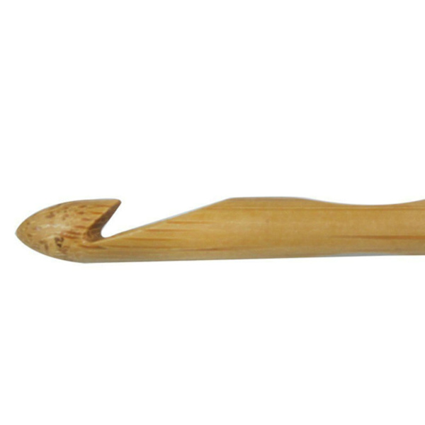 12 st bambu stickningsnålar set olika storlekar slätare kanter rund bambu virkning för DIY tröjor