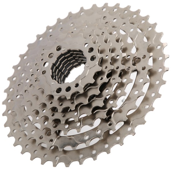 8 Speed ​​11-40T Mountain Bike Stålkassette Freewheel Cykeltilbehør Sølv