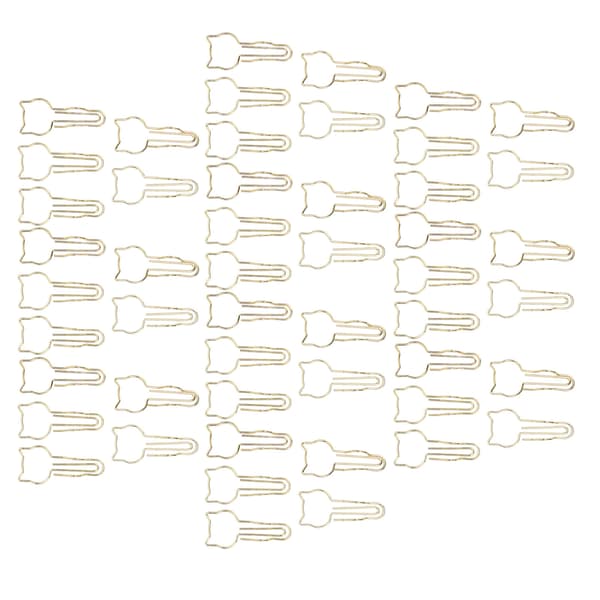 Pen Clips Multifunktionelle Søde Katteformede Galvaniserede Metal Penneholdere til Notesbøger, Dagbøger, Udklipsbøger, Billeder