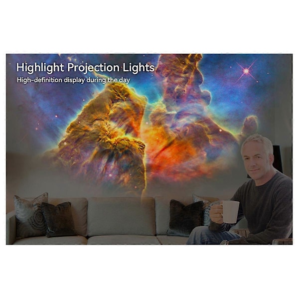 Galaxy Projektor 360° Roterende Planetarium Lampe For Valentinsdagsgave