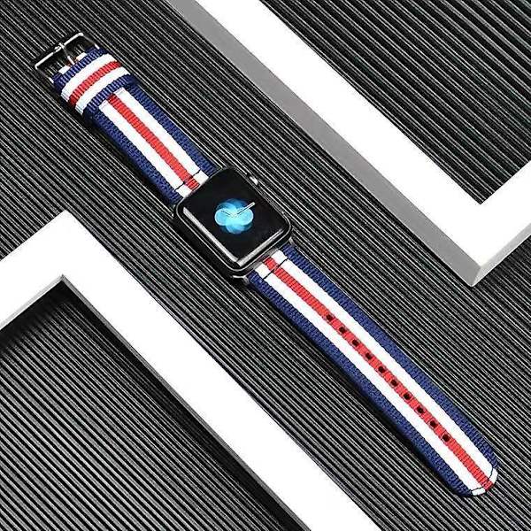 Säädettävä kudottu nylon Apple Watch 38-41mm -sarjalle 5/4/3/2/1