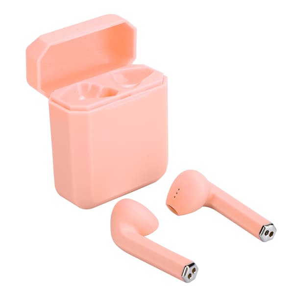 Bluetooth Headset Stereofonisk Brusreducering Beröring Vattentät Svettresistent TWS Hörlurar Rosa