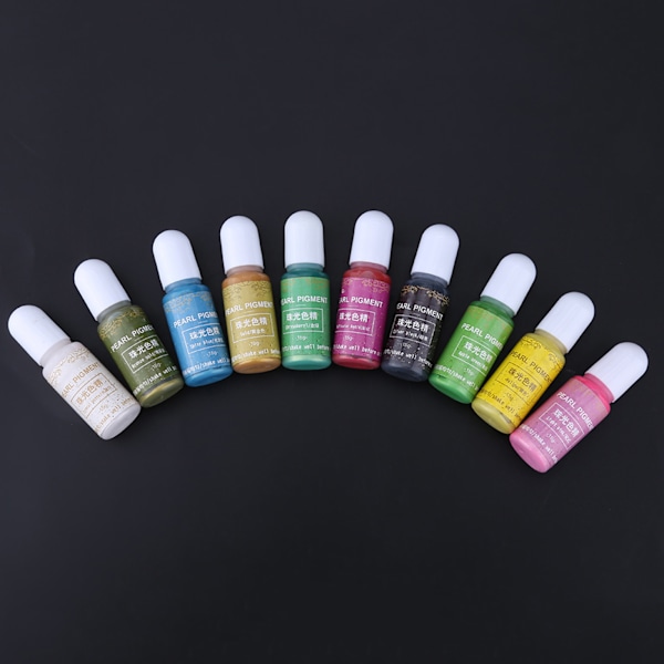 10 farver 15g Epoxy UV-harpiks Farvefarve Farvestof Pigment DIY Kunsthåndværk (#A)