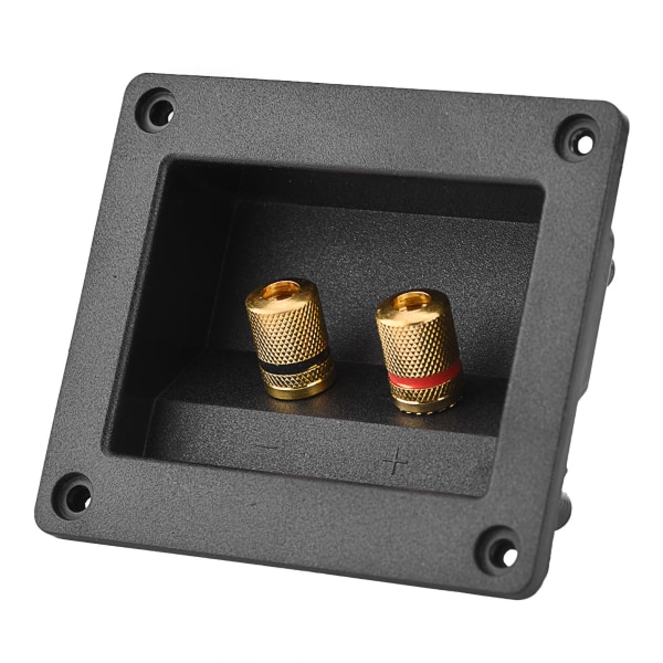 Akustiske komponenter til HiFi-højttaler 2 Kobberbindingspost Terminal Kabelstik Box Shell