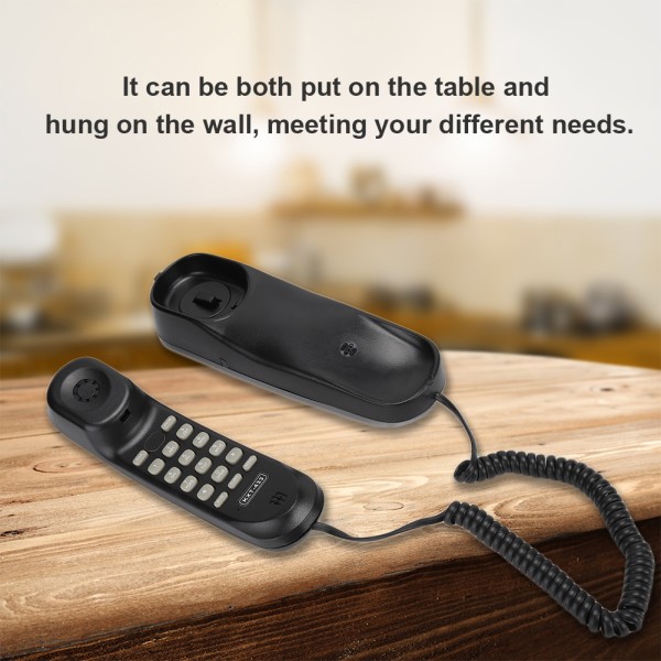 KXT-433 engelsk utenrikshandel hengende telefon svart (UK telefonlinje med tilfeldig farge)