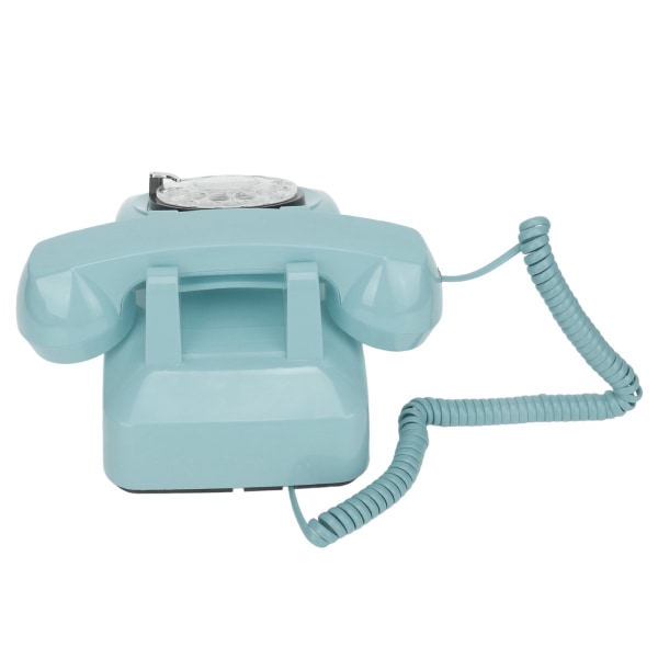 Roterande fast telefon Retro gammaldags vintage hemtelefon med mekanisk ringsignal och högtalarfunktion