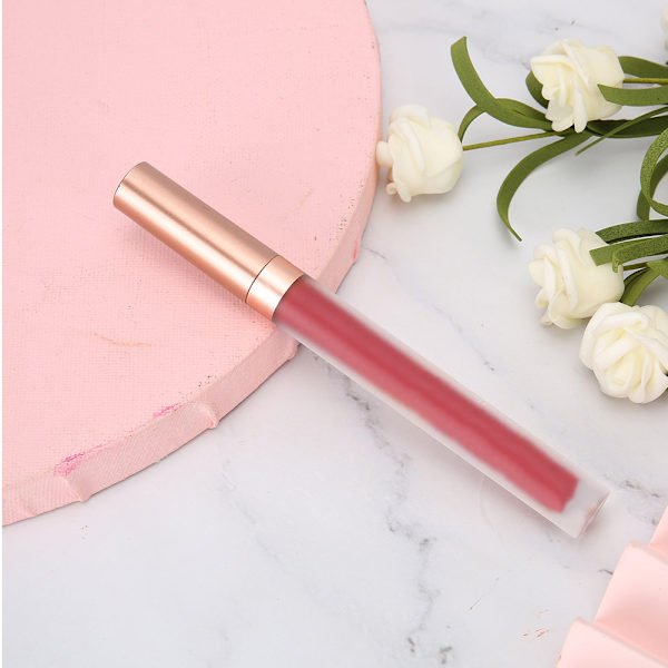 Langvarig mat læbestift NonStickCup Lip Gloss flydende makeup læbefarve til kvinder (12)