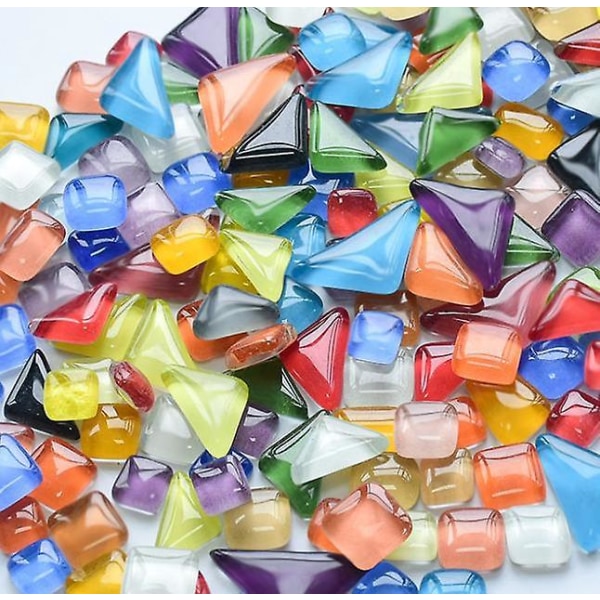 Fargerik mosaikkkollasje Løs krystallstein for DIY håndlaget dekorasjon
